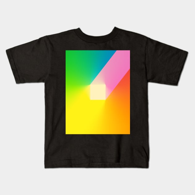 rainbow glitch Kids T-Shirt by claudiolemos